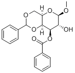 METHYL-3-O-BENZOYL-4,6-O-BENZYLIDENE-BETA-D-GALACTOPYRANOSIDE Struktur