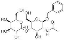 BENZYL 2-ACETAMIDO-2-DEOXY-4-O-(BETA-D-GALACTOPYRANOSYL)-BETA-D-GLUCOPYRANOSIDE Struktur