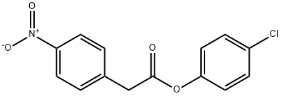 4-Nitrobenzeneacetic acid 4-chlorophenyl ester Struktur