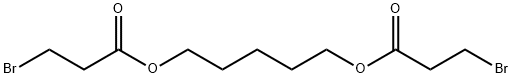 pentane-1,5-diyl bis(3-bromopropionate)  Struktur