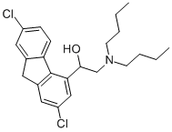 2-(dibutylamino)-1-(2,7-dichloro-9H-fluoren-4-yl)ethanol Struktur