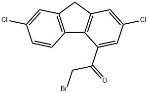 2,7-Dichlorofluorenyl BroMoMethyl Ketone Struktur