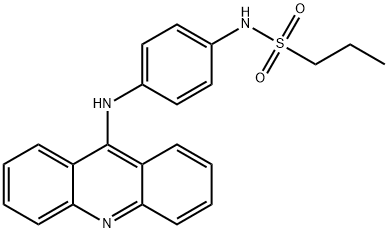 N-[p-(9-Acridinylamino)phenyl]-1-propanesulfonamide Struktur