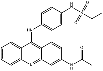 N-[4-[(3-Acetylamino-9-acridinyl)amino]phenyl]ethanesulfonamide Struktur