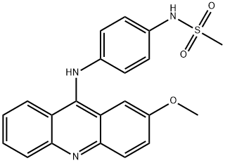 N-[4-[(2-methoxyacridin-9-yl)amino]phenyl]methanesulfonamide Struktur