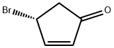 2-Cyclopenten-1-one,4-bromo-,(4R)-(9CI) Struktur