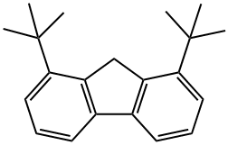 1,8-Di-tert-butyl-9H-fluorene Struktur