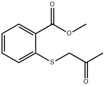 METHYL 2-[(2-OXOPROPYL)THIO]BENZOATE Struktur