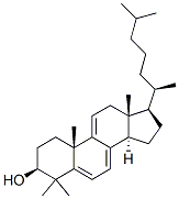 Cholesta-5,7,9(11)-trien-3-ol, 4,4-dimethyl-, (3beta)- Struktur