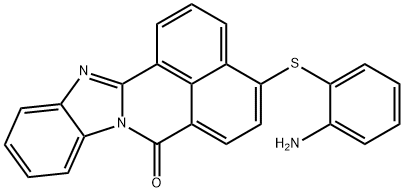 4-(o-Aminophenylthio)-7H-benzimidazo[2,1-a]benz[de]isoquinolin-7-one Struktur