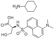 N-DANSYL-L-SERINE CYCLOHEXYLAMMONIUM SALT Struktur