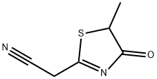 2-Thiazoleacetonitrile, 4,5-dihydro-5-methyl-4-oxo- (9CI) Struktur