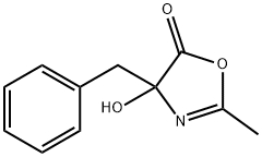 5(4H)-Oxazolone,  4-hydroxy-2-methyl-4-(phenylmethyl)- Struktur