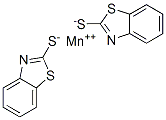 2-Mercaptobenzothiazole, manganese salt Struktur