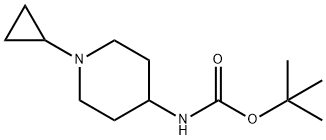 4-(BOC-AMINO)-1-CYCLOPROPYL-PIPERIDINE Struktur