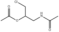 AcetaMide, N-[2-(acetyloxy)-3-chloropropyl]- Struktur