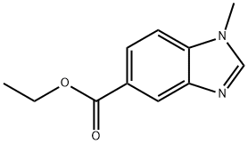 Ethyl 1-methyl-1H-benzimidazole-5-carboxylate Struktur