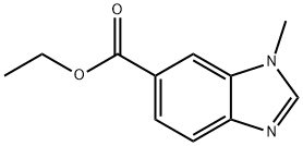 METHYL 1-METHYL-1H-BENZIMIDAZOLE-6-CARBOXYLATE Struktur