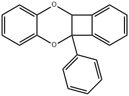 4b,10a-Dihydro-4b-phenylbenzo[b]benzo[3,4]cyclobuta[1,2-e][1,4]dioxin Struktur