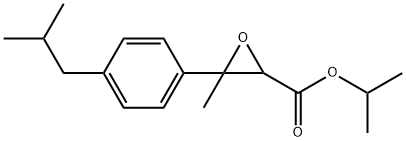 isopropyl 3-methyl-3-(p-isobutylphenyl)oxirane-2-carboxylate Struktur