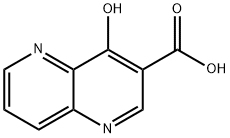 4-Hydroxy-1,5-naphthyridine-3-carboxylic acid Struktur