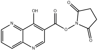 succinimido (1,5-naphthyridin-3-yl)formate Struktur