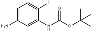 (5-AMINO-2-FLUORO-PHENYL)-CARBAMIC ACID TERT-BUTYL ESTER Struktur