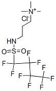 trimethyl-3-[[(nonafluorobutyl)sulphonyl]amino]propylammonium chloride Struktur