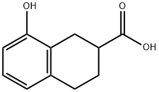 8-hydroxy-1,2,3,4-tetrahydronaphthalene-2-carboxylic acid Struktur