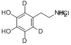 2-(3,4-DIHYDROXYPHENYL-D3)ETHYLAMINE HCL Struktur