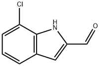 7-CHLORO-1H-INDOLE-2-CARBALDEHYDE Struktur