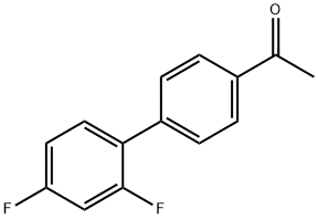 1-(2',4'-difluoro[1,1'-biphenyl]-4-yl)ethan-1-one Struktur