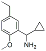 Benzenemethanamine, alpha-cyclopropyl-5-ethyl-2-methoxy- (9CI) Struktur