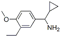 Benzenemethanamine, alpha-cyclopropyl-3-ethyl-4-methoxy- (9CI) Struktur