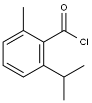 Benzoyl chloride, 2-methyl-6-(1-methylethyl)- (9CI) Struktur