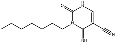 3-n-Heptyl-5-cyanocytosine Struktur