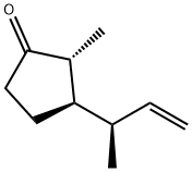 Cyclopentanone, 2-methyl-3-[(1R)-1-methyl-2-propenyl]-, (2R,3R)- (9CI) Struktur