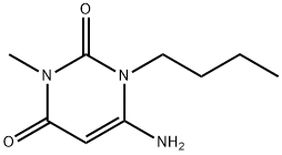 6-AMINO-1-BUTYL-3-METHYL-1H-PYRIMIDINE-2,4-DIONE Struktur