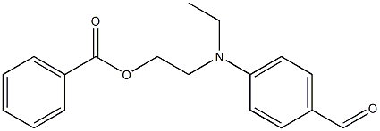 2-(N-ethyl-4-formylanilino)ethyl benzoate  Struktur