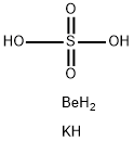 Beryllium potassium sulfate Struktur