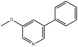 3-Methoxy-5-phenylpyridine Struktur