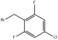 4-CHLORO-2,6-DIFLUOROBENZYL BROMIDE Structure