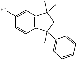 1,3,3-trimethyl-1-phenylindan-5-ol Struktur