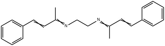 N,N'-Bis(1-methyl-3-phenyl-2-propen-1-ylidene)-1,2-ethanediamine Struktur