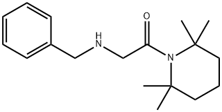 1-(N-Benzylglycyl)-2,2,6,6-tetramethylpiperidine Struktur