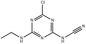 [4-chloro-6-(ethylamino)-1,3,5-triazin-2-yl]cyanamide Struktur