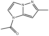 1H-Imidazo[1,2-b]pyrazole, 1-acetyl-6-methyl- (9CI) Struktur