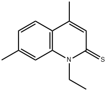 2(1H)-Quinolinethione,  1-ethyl-4,7-dimethyl- Struktur