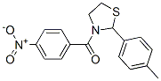 Thiazolidine, 2-(4-methylphenyl)-3-(4-nitrobenzoyl)- (9CI) Struktur