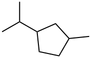 1-Methyl-3-isopropylcyclopentane Struktur